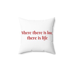 Almofada romântica de Dia dos Namorados | Presente de amor para ele ou ela | Decoração de casa sincera | Almofada de Dia dos Namorados personalizada