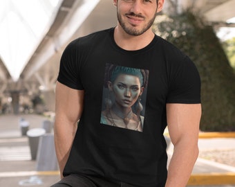 T-shirt unisexe en jersey pour femme aux yeux hypnotisants, chemise à manches courtes en coton doux, confortable et élégant, cadeau parfait pour les amateurs d'art