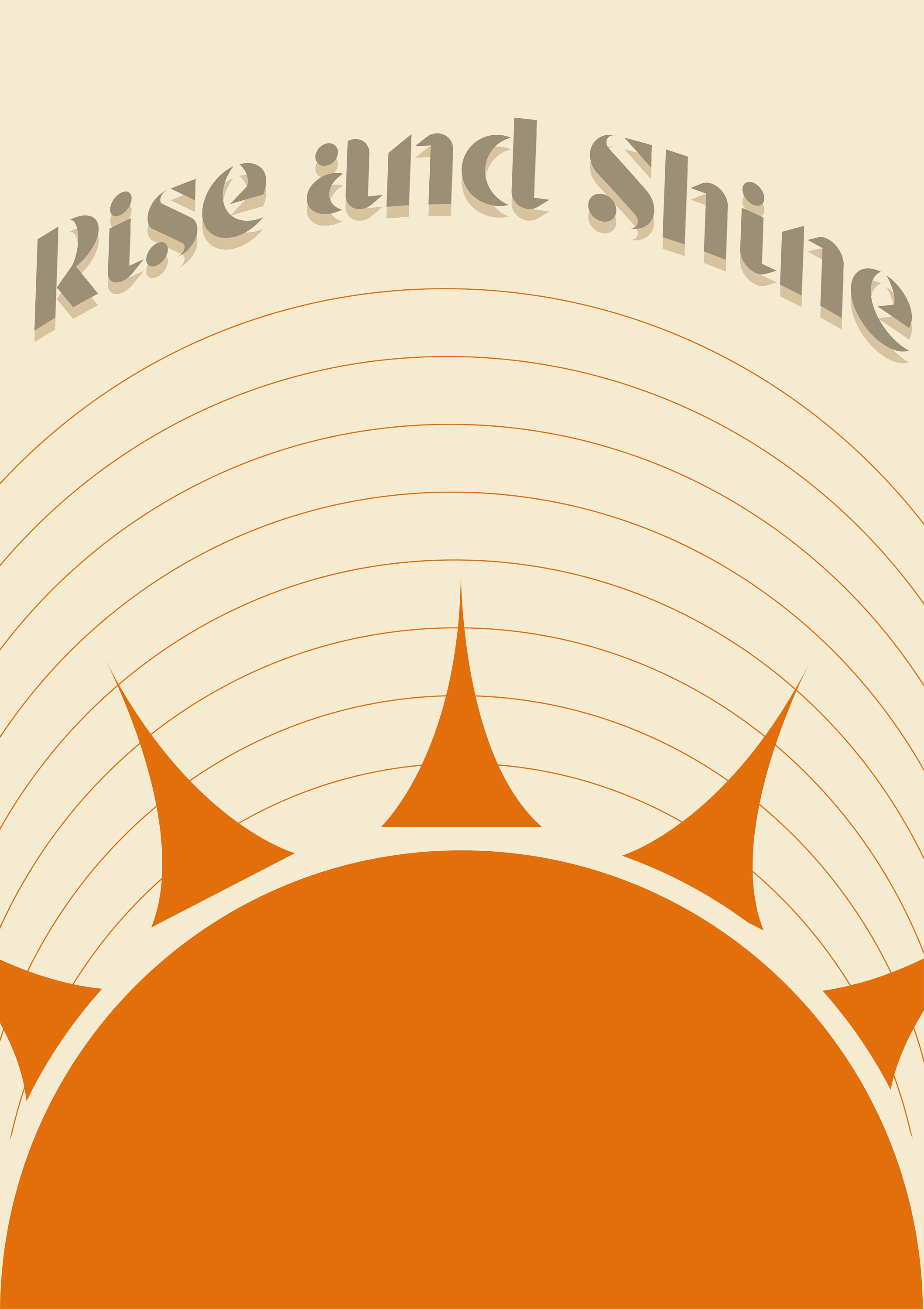 Poster A5 | 21 X 14, 8 cm Rise & Shine