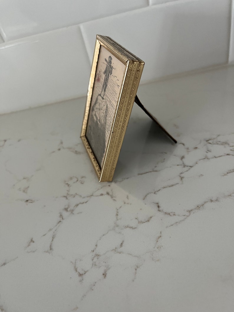 Vintage Brass Picture Frame Etsy