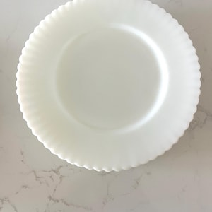scalloped vintage plates