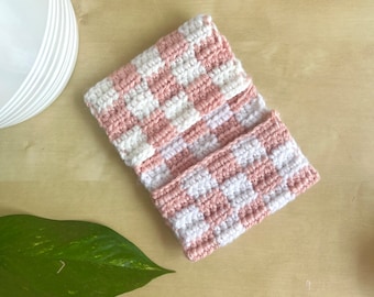 checkered crochet wallet | crochet wallet | checkered wallet