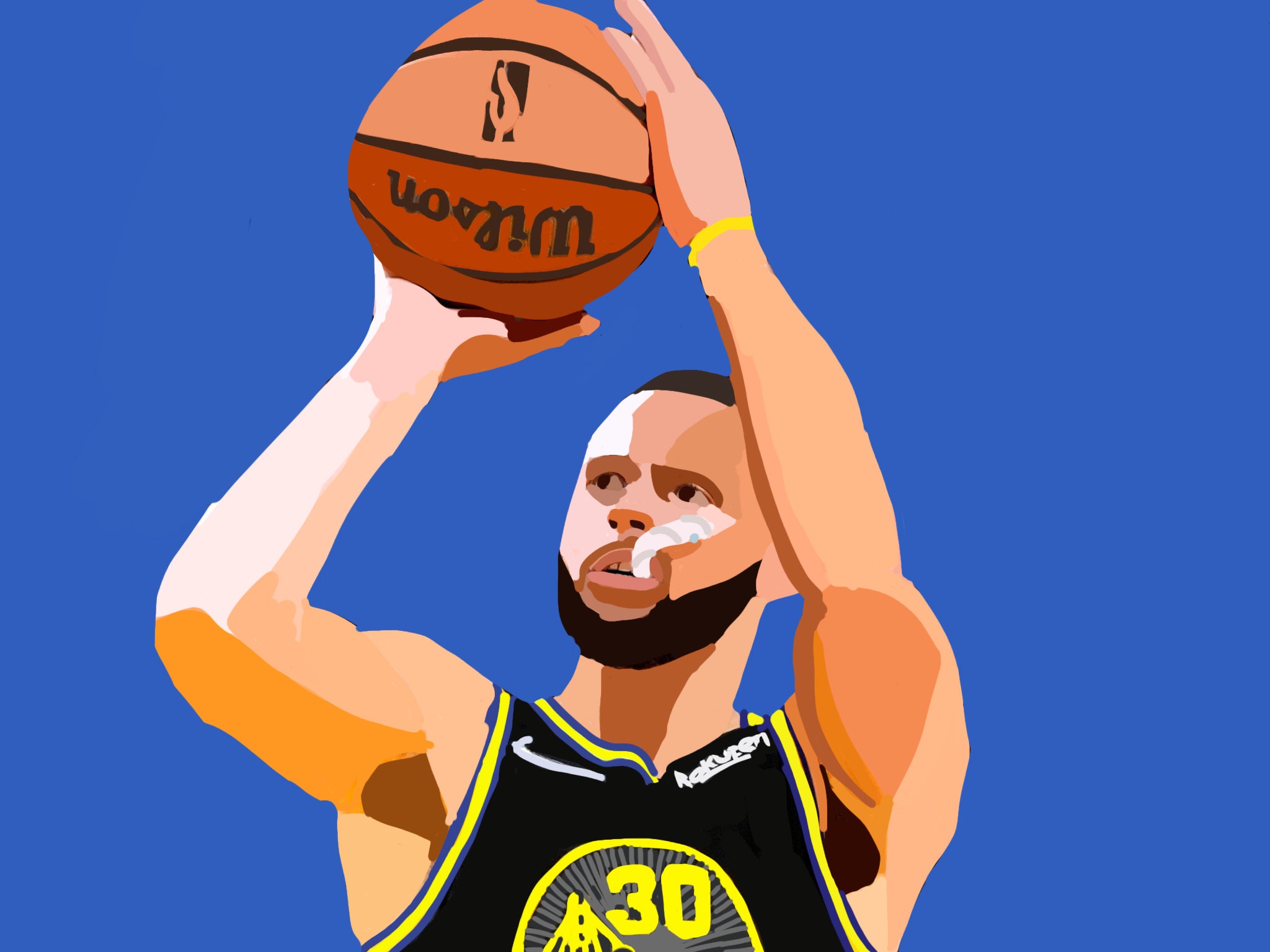 Steph Curry Digital Drawing - Etsy Steph Curry Digital Drawing - Etsy