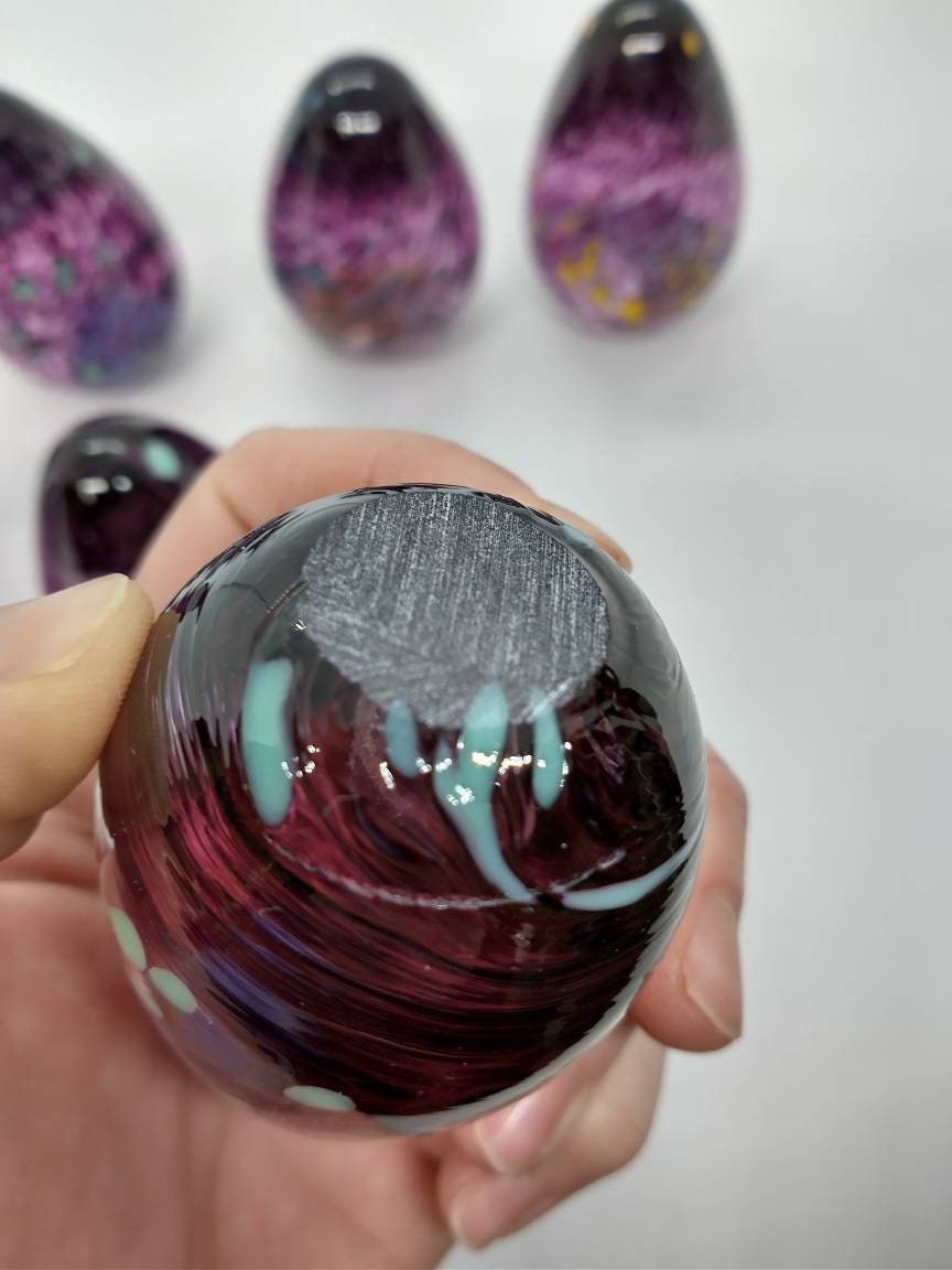 Easter Egg TWO Hand Blown Glass Eggs Etsy