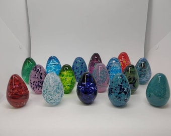 Easter egg FOUR hand blown glass eggs