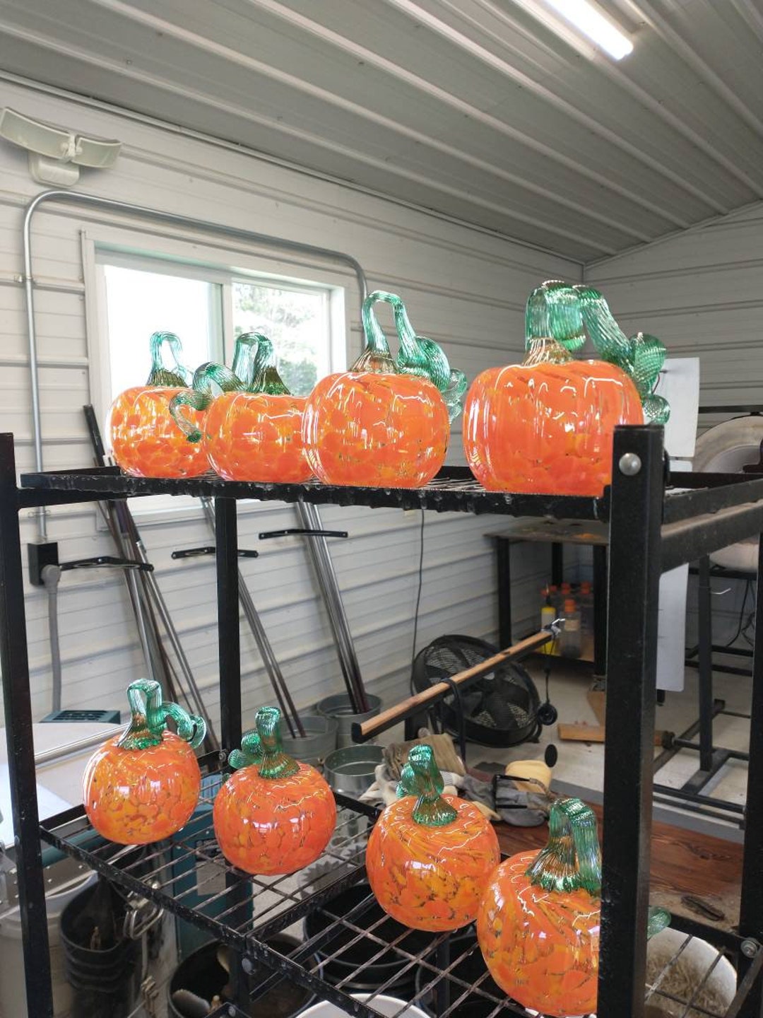 Hand Blown Glass Glass Pumpkin Hand Blown Glass Pumpkin Fall Squash