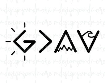 God is Greater | Digital Download | PNG