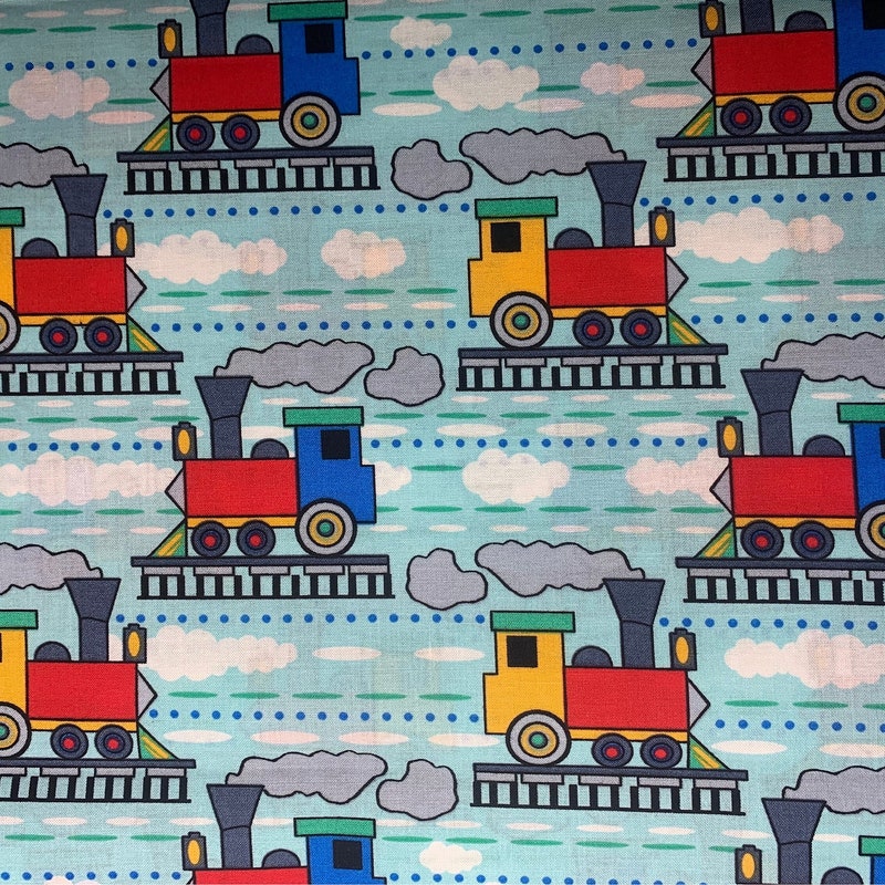 Train Fabric - Etsy