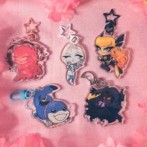 MARVEL RIVALS Charms + Stickers! - Jeff, Cloak & Dagger, Scarlet Witch, Emma Frost, Magik image 2