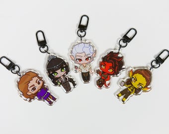 BALDUR'S GATE 3 Charms + Stickers! - Astarion, Gale, Karlach, Lae'zel, Shadowheart