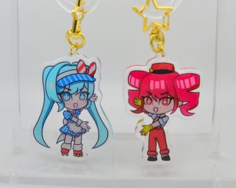 MESMERIZER Charms + Stickers!- Hatsune Miku, Kasane Teto