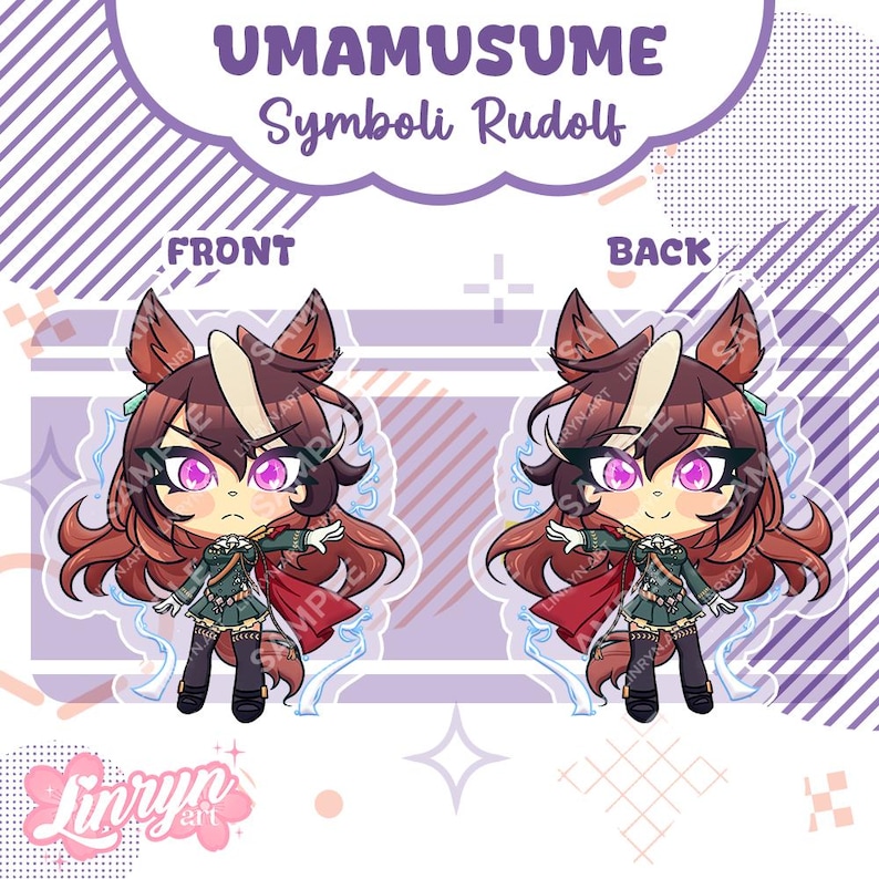 UMAMUSUME Charms + Stickers! - Oguri Cap, Gold Ship, Symboli Rudolf ...
