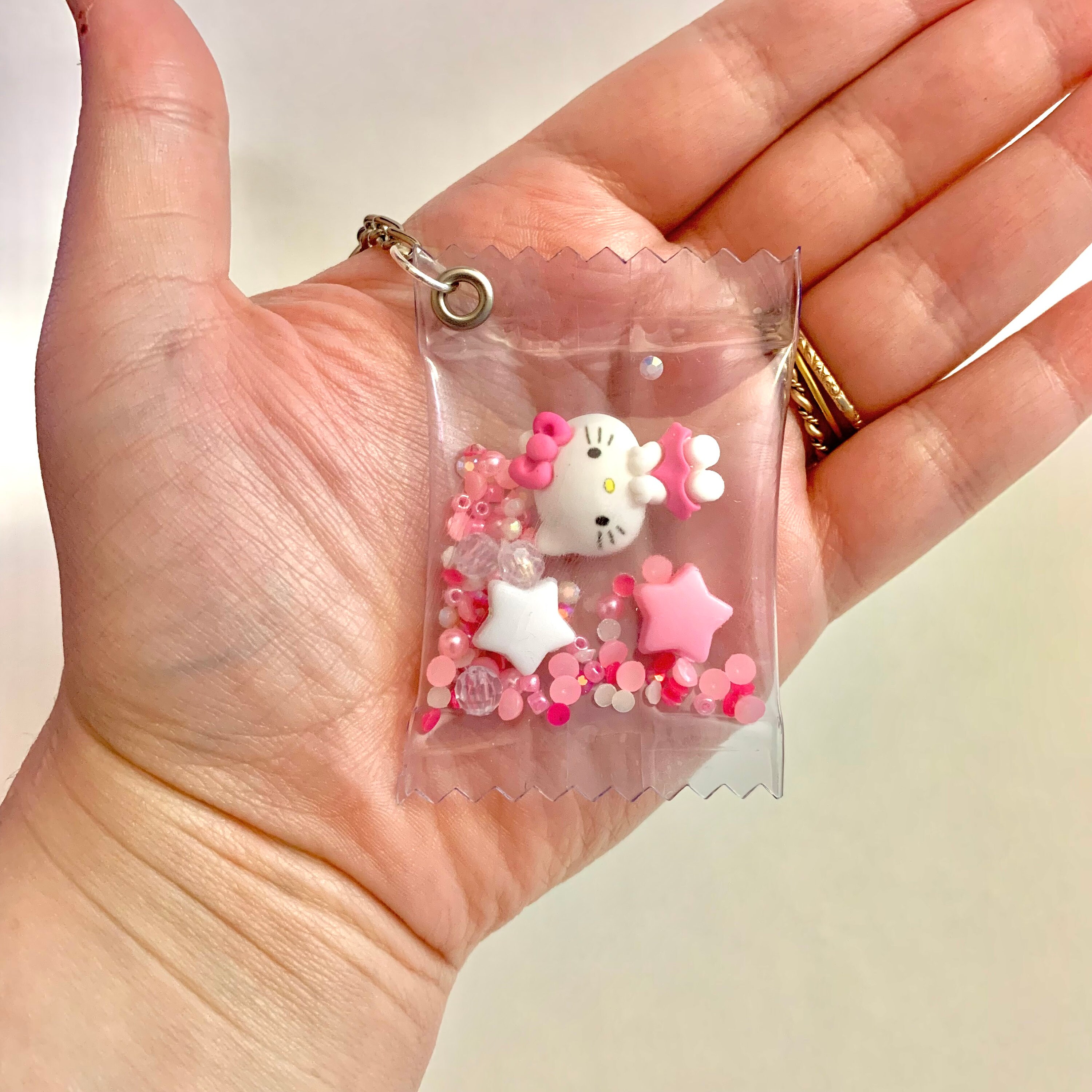 Sanrio Shaker Keychain Handmade Candy Shaker Fidget Toy Etsy