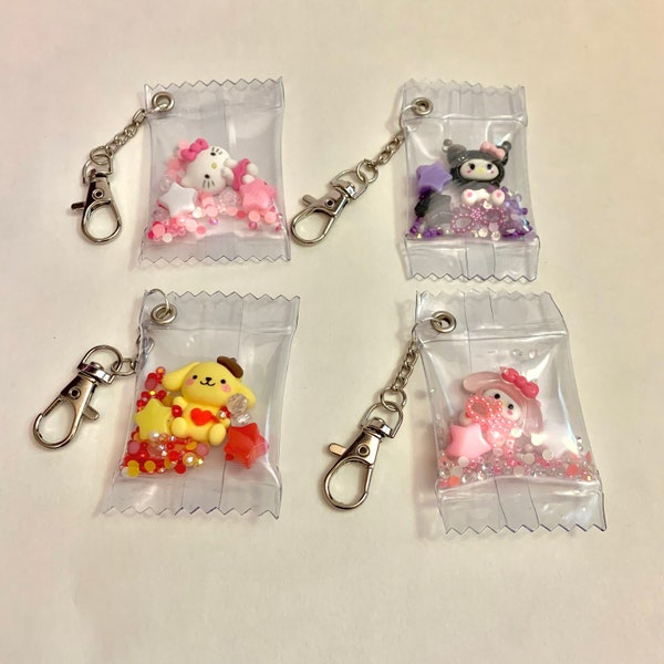 Sanrio Shaker Keychain | Handmade | Candy Shaker | Fidget Toy