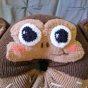 Circular Knitting Machine Monkey Donut Pattern, Addi Express, Sentro 48, Kawaii Monkey Pillow image 5
