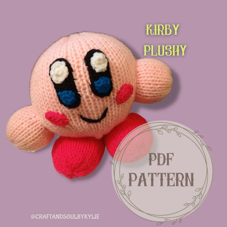 Kirby Plushy Circular Knitting Machine Pattern, Kirby Knitting Machine Pattern, Addi King Pattern, Sentro 48 Pattern image 1