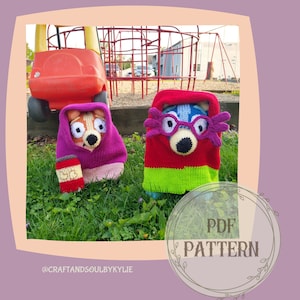 Granny Dress Up Circular Knitting Machine Pattern, Sentro 48, Addi Express, 18 Inch Doll Clothes Pattern, 18 Inch Doll Costume