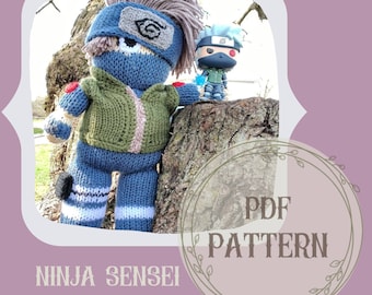 Ninja Sensei Circular Knitting Machine Pattern, Sentro 48, Addi Express, Knitting Machine Pattern Stuffed Animal