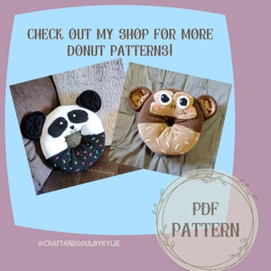 Circular Knitting Machine Monkey Donut Pattern, Addi Express, Sentro 48, Kawaii Monkey Pillow image 7