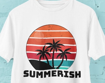 Summer comfort T-Shirt ocean sun Tee nature graphic Tshirt Womens Shirt summer sunset shirt For Women and mens beachy tee Shirt tee