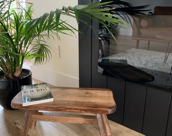 Wooden Stool | Minimal Rustic | Natural Plant Riser Stand - Etsy