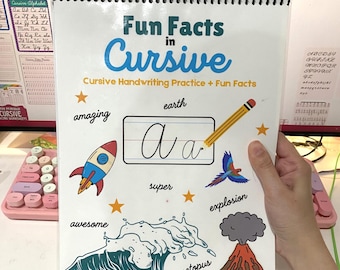 Cursive Handwriting Practice Workbook Hardcopy