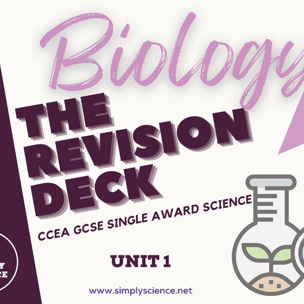 CCEA GCSE Single Award Science Biology Revision Deck