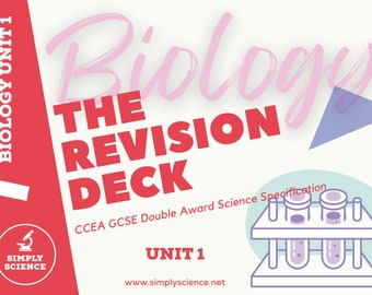 CCEA GCSE Double Award Science unit 1 Biology Revision Deck