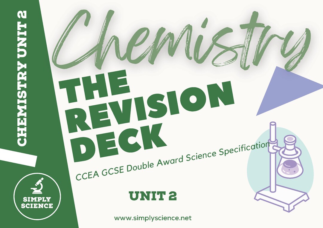 CCEA GCSE Double Award Science Unit 2 Chemistry Revision Deck - Etsy UK