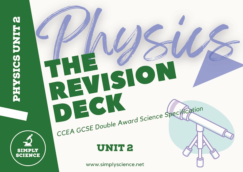 CCEA GCSE Double Award Science Unit 2 Physics Revision Deck - Etsy UK