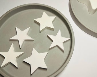 Alva, decorative tray, 17 cm diameter in grey