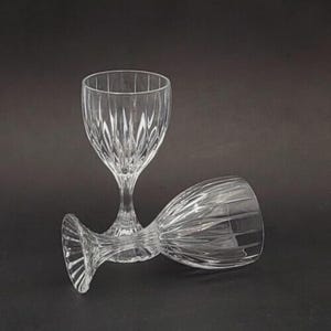 Mikasa Park Lane Wine Glasses Goblets Crystal 6 1/8” Set of 2 Germany