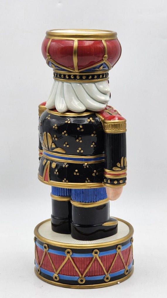 Fitz And Floyd Nutcracker Small Candleholder 13" … - image 9