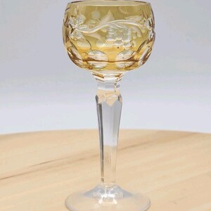 Juego de copas de cristal checo estilo bohemio vintage para licor: Copas de licor Rainbow Grapevine imagen 16