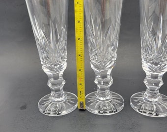 Set of 3 Vtg Mikasa Crystal EMPEROR Water/wine Goblet Stems  display picture 1