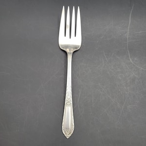 Vintage Silverplate 1937 Cotillion by Wm Rogers Serving Fork
