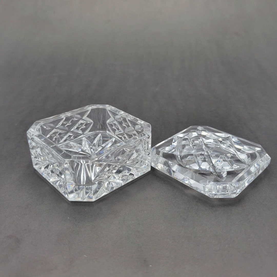 Waterford Crystal Marked 2000 WS Y2K Keepsake Trinket Box Lidded Etsy