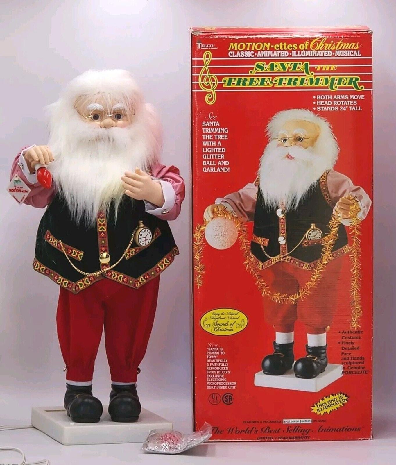 JINGLE BELL ROCK Santa Animated Santa Claus 1998 Tested 1st