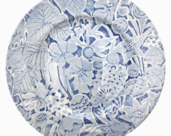 Vtg Scilla von Lillian Delvoryas für Burleigh 6" Dessertteller Blau Eingestellt