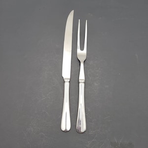 Wallace Carving set knife fork 18/10 Stainless Steel Vintage