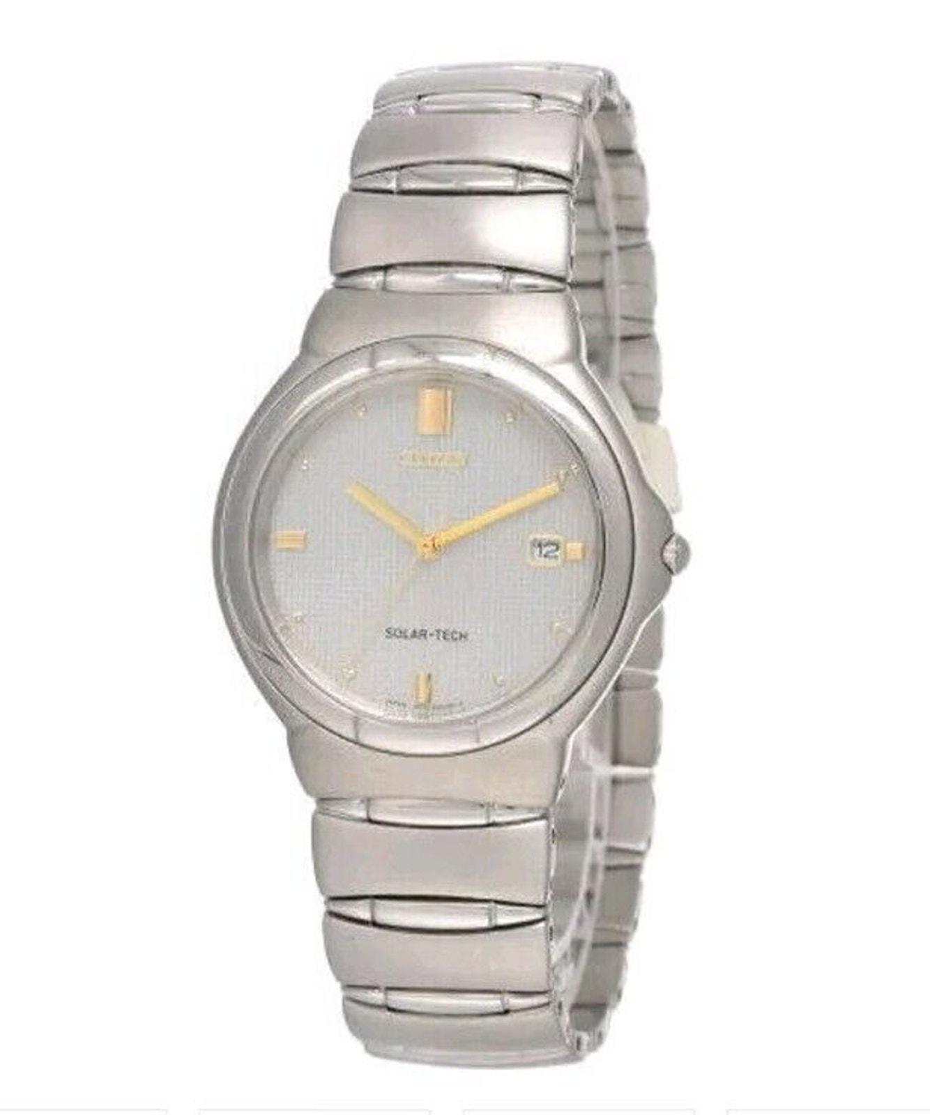 Citizen Solar Tech Eco Drive A114 H17966 Watch Japan Water