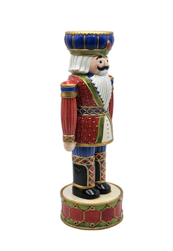 Fitz And Floyd Nutcracker Large Candleholder 16" … - image 4
