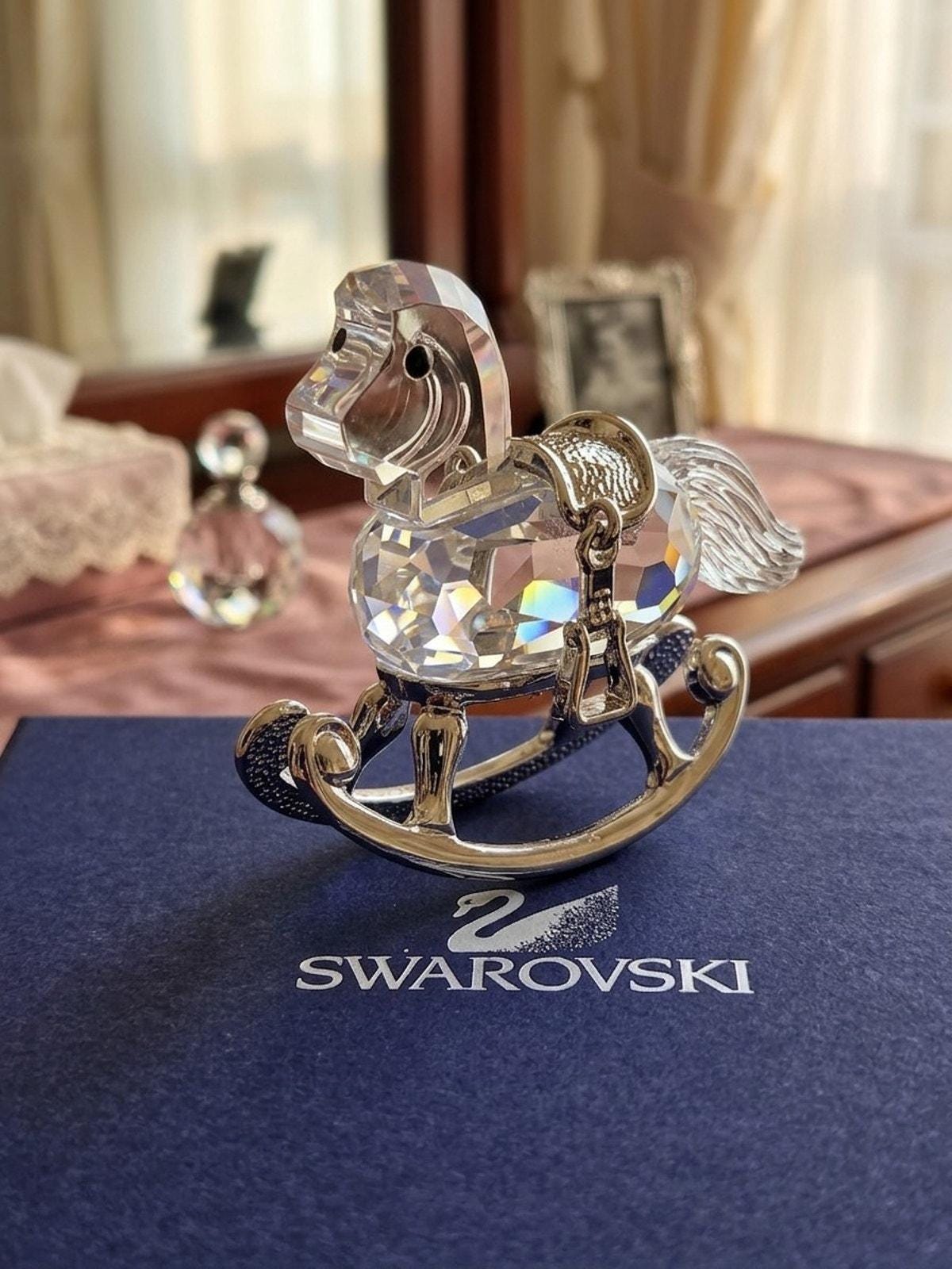 Swarovski Crystal Horse Figurines - Etsy