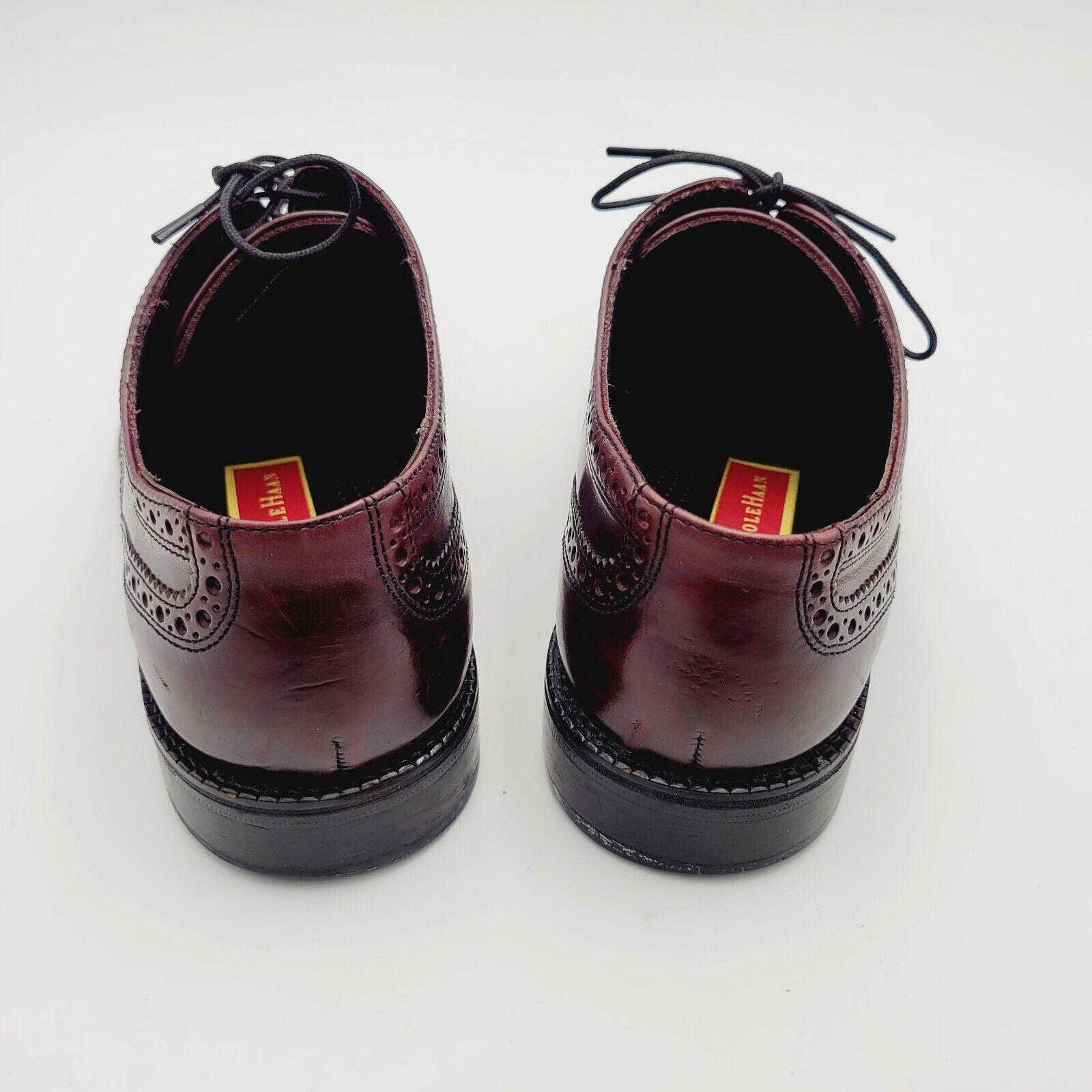 Colehaan Preston Wingtip Dress Shoes COLE HAAN PRESTON BROWN LEATHER CLASSIC WINGTIP OXFORD DRESS  main image 3