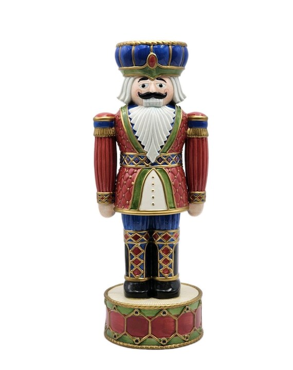 Fitz And Floyd Nutcracker Large Candleholder 16" … - image 1