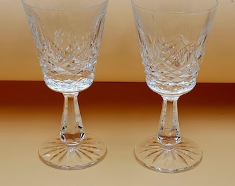 Waterford Crystal Kenmare 6” vinglas Vintage Irland Retired Set om 2