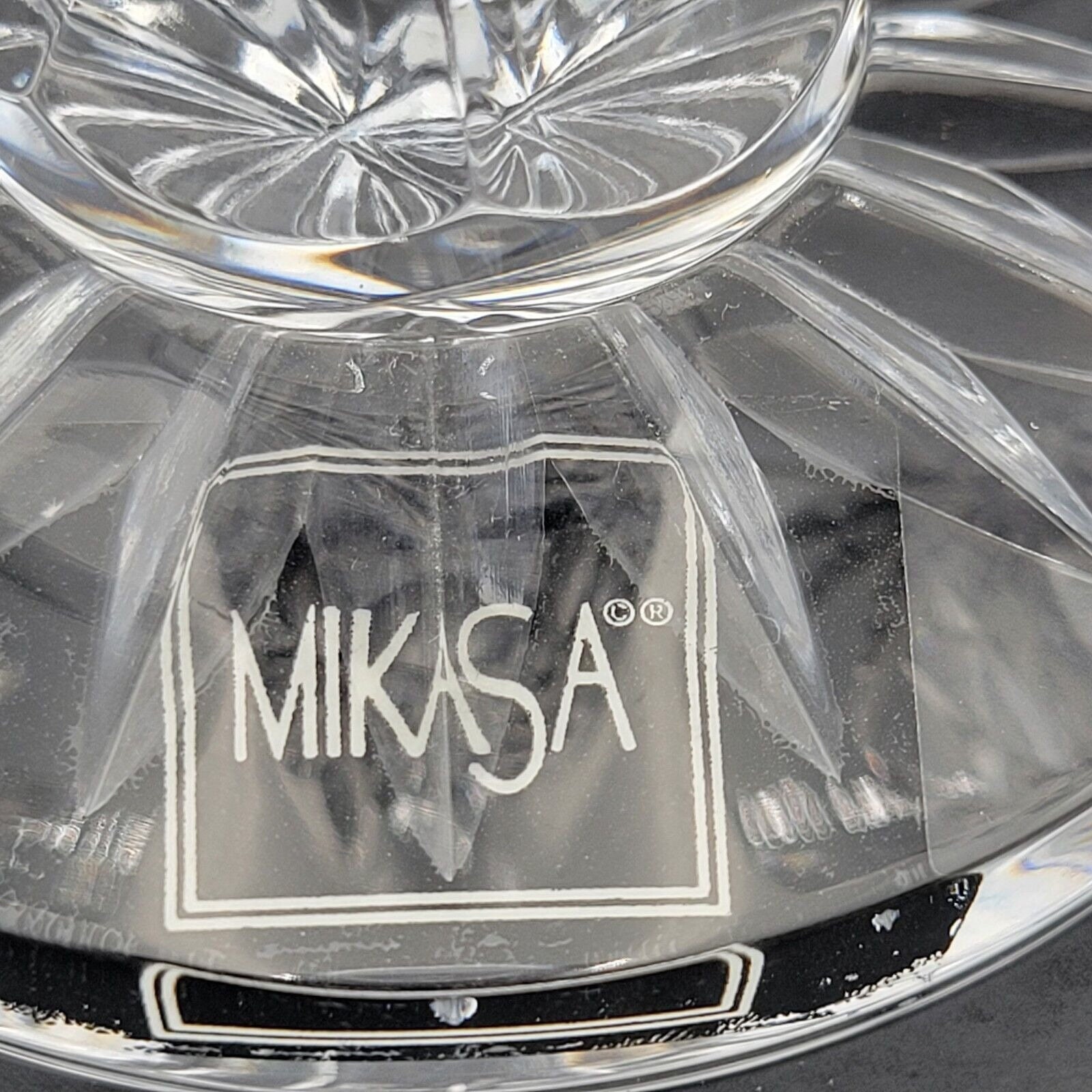 Set of 3 Vtg Mikasa Crystal EMPEROR Water/wine Goblet Stems  display picture 1