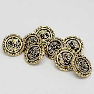 Brooks Brothers Set of 8  Vintage U.S. Marines Buttons Gold Rare Unique