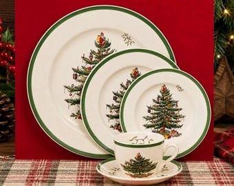 スポードのクリスマスツリー皿。イギリス製。 - Etsy 日本