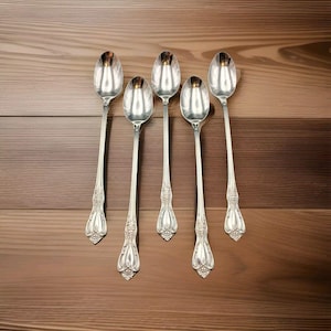 5 Oneida Distinction Deluxe Stainless HH Kennett Square Iced Teaspoons